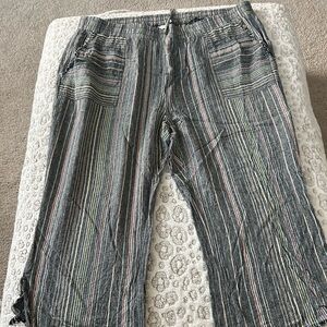 Westbound Women’s Plus Sie 3x Striped Capri Pants